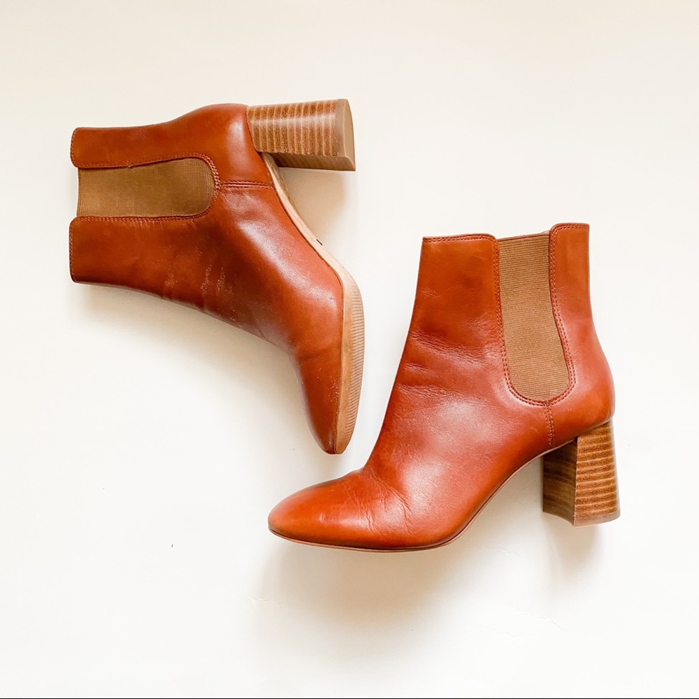 Ann Taylor Sock Ankle Booties Genuine Leather s7